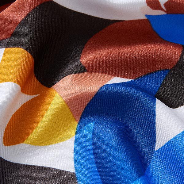 Badpakstof abstracte bladeren – zwart, image number 5