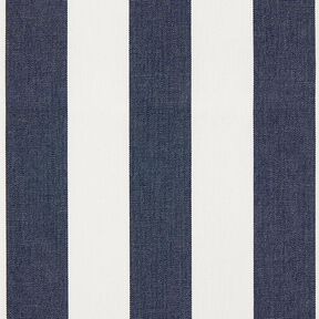 Luifelstof strepen Toldo – wit/marineblauw, 