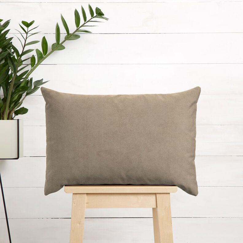 Bekledingsstof Nubuck-imitatie – taupe,  image number 9