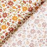 Katoenpopeline Herfstbloemen – wit/roodbruin,  thumbnail number 4