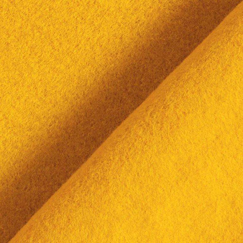 Katoenfleece Effen – currygeel, image number 4
