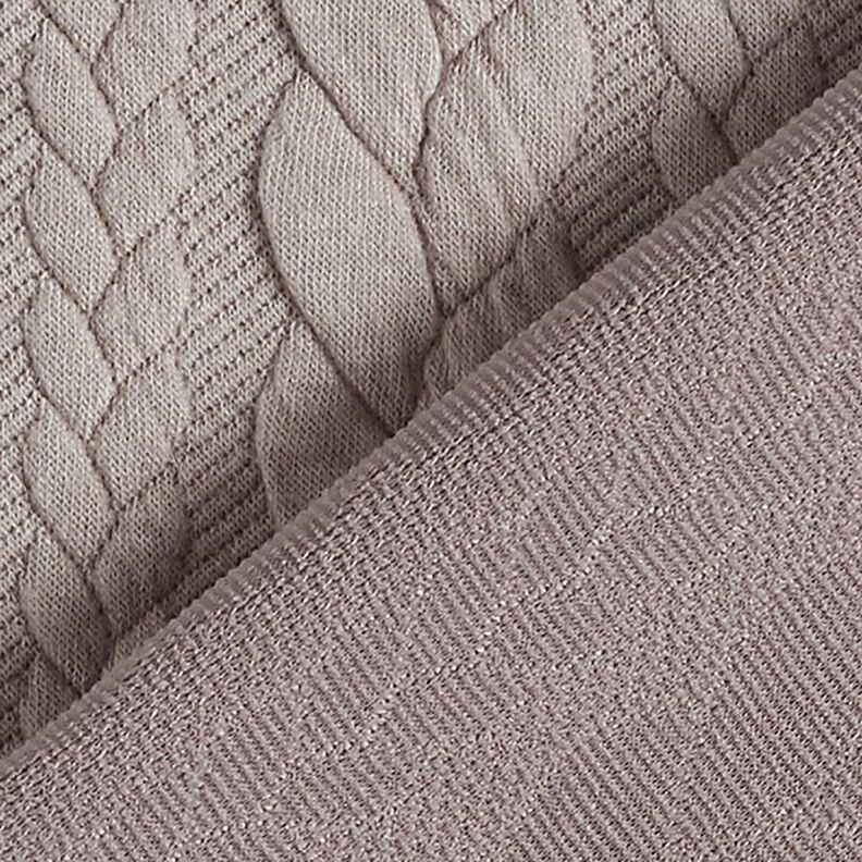 Jerseyjacquard cloqué kabelsteekpatroon – beige,  image number 4