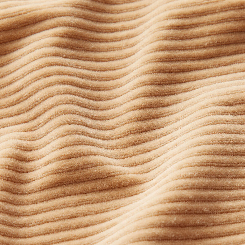 Brede rib Jersey Dwarse ribbels – beige, image number 2