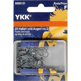 Jurkhaken en ogen 2 – zilver | YKK, 