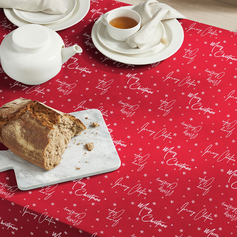 Decostof Canvas Kerstgroet – rood/wit,  image number 8