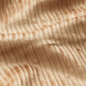 Stretch corduroy katoen-viscosemix effen – beige, 