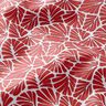 Gecoate katoen abstracte minibladeren – donkerrood/wit,  thumbnail number 3
