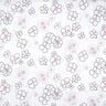 Gekreukt voile bloemen en luipaardpatroon – wit/zwart,  thumbnail number 1
