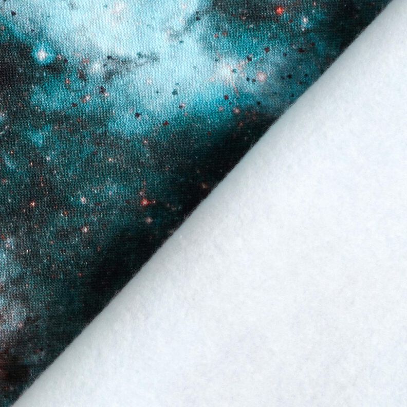 Sweatshirt geruwd Universum Digitaal printen – ijsblauw/zwart,  image number 4