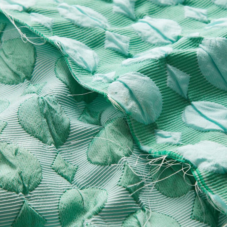 Cloqué stippen en diamanten – salie/ijsblauw, image number 5