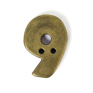 Cijfer 9 - Metallic-look, 