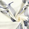 Viscosestof Tulpen – ecru/nachtblauw,  thumbnail number 3