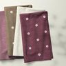 Teddy pluche Geborduurde bloempjes | Poppy Fabrics – donker oudroze,  thumbnail number 7