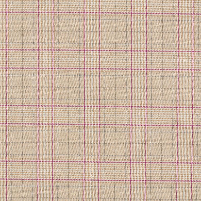 Viscosemix Glencheck met lurex – amandel/druif,  image number 1