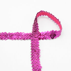 Elastisch paillettenband [20 mm] – pink, 