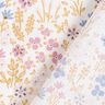 Gecoate katoen kleurrijke bloemenweide – wit/pastelviolet,  thumbnail number 5