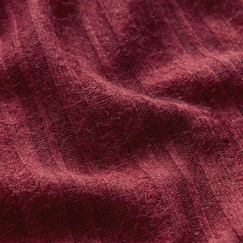 Tricot effen – bordeauxrood,  image number 3