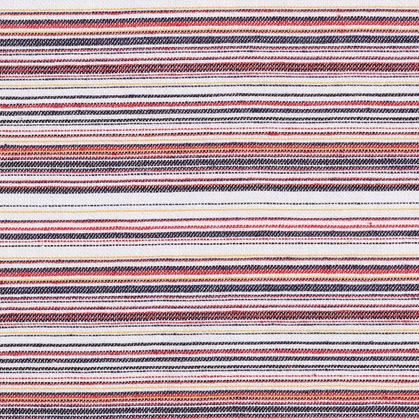Linnen-katoen-mix fijne strepen – wit/blauw, image number 1