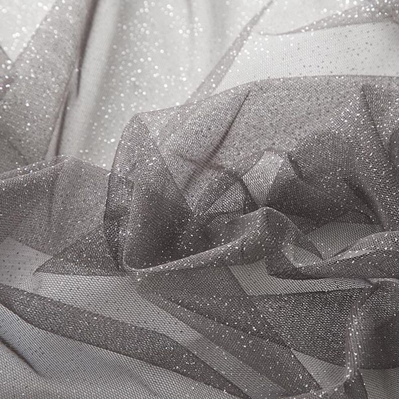 Glittertule royal – donkergrijs/zilver,  image number 4