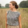 Breistof Strepen| Poppy Fabrics – zwart/ecru,  thumbnail number 5
