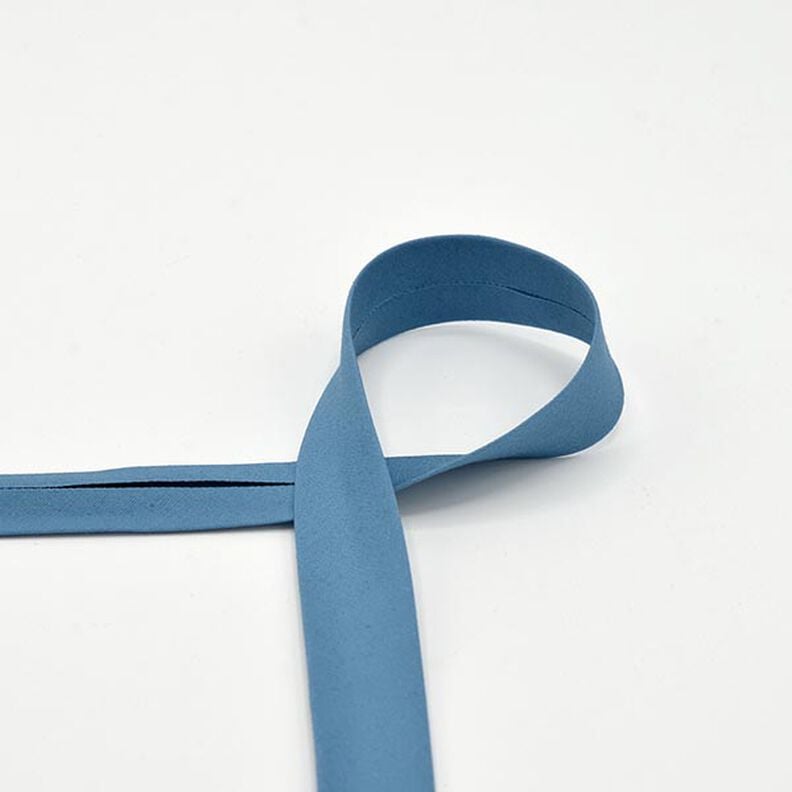Katoen–Biasband Popeline [20 mm] – blauw,  image number 1