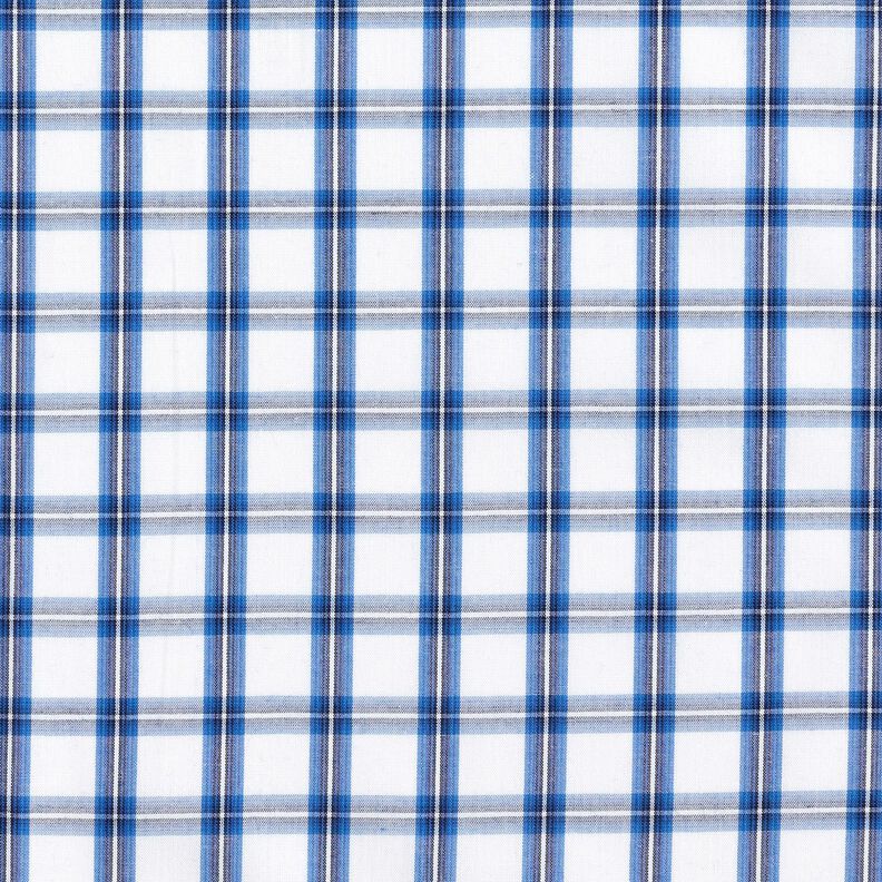 Katoenen stof overhemdruit – wit/blauw,  image number 1