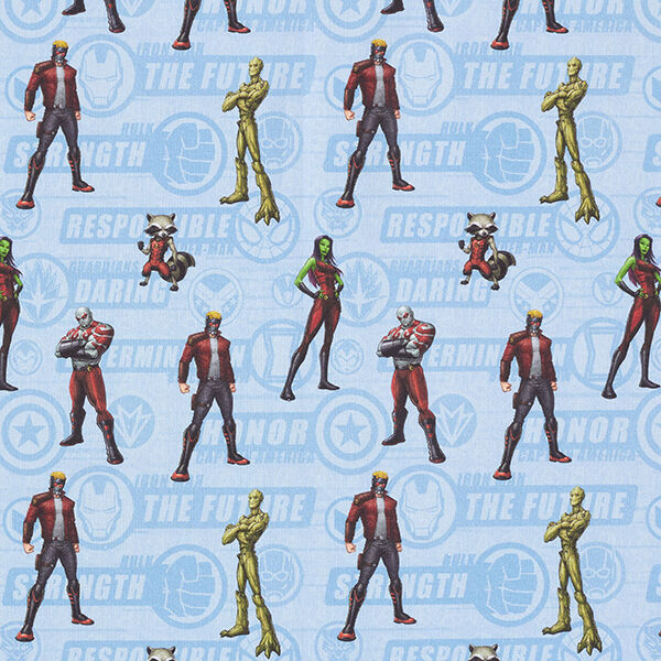 Cretonne Licentiestof “Guardians of the Galaxy” | Marvel – lichtblauw, image number 1