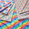 Katoenpopeline Regenboog vlinders Digitaal printen – wit/kleurenmix,  thumbnail number 5