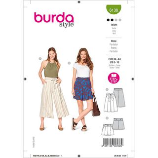 Culotte/Broek | Burda 6138 | 34-44, 