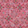Doorgestikte stof Doubleface Ruiten | Poppy Fabrics – intens roze/dennengroen,  thumbnail number 4