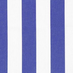 Luifelstof strepen Toldo – wit/koningsblauw, 