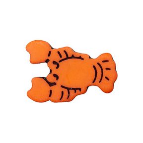 Polyesterknoop oogje kreeft  - oranje, 