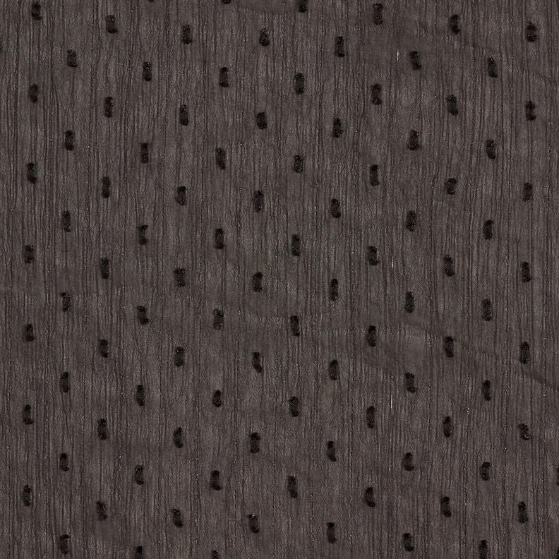 Chiffon dobby metallic krijtstreep – zwart/zilver metallic,  image number 1