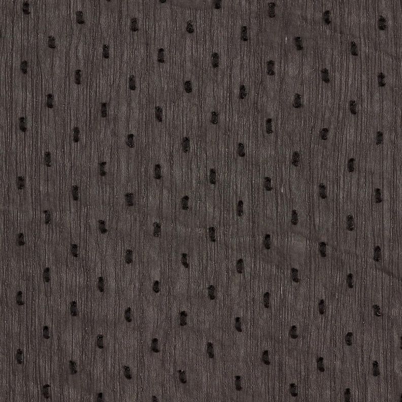 Chiffon dobby metallic krijtstreep – zwart/zilver metallic,  image number 1