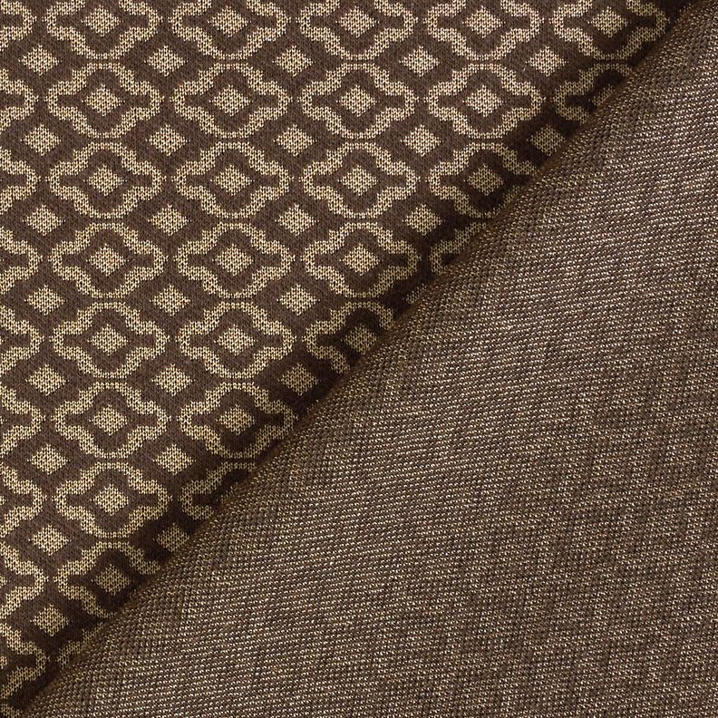 Gebreide jacquard ruiten – beige/bruin,  image number 5