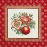 Decopaneel Gobelin Kerstdecoraties – karmijnrood,  thumbnail number 1