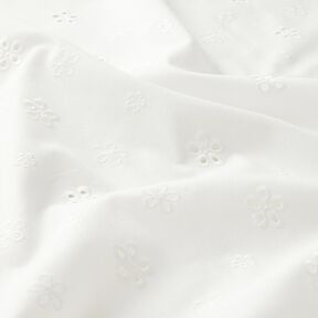 Los borduursel Bloemen met gekartelde randen – wit, 