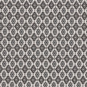 Stretch Jacquard Viscosemix edele ruiten – ecru/grijs, 