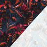 Katoenjersey expressieve bloemen Digitaal printen – nachtblauw/druif,  thumbnail number 4