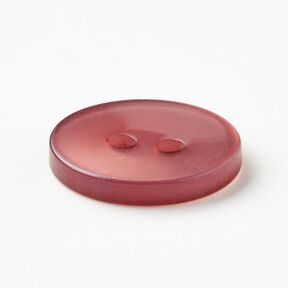 2-gats knoop glanzend [Ø 15 mm] – donker oudroze, 
