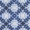 Decostof Canvas Batik cirkels – indigo/wit,  thumbnail number 5