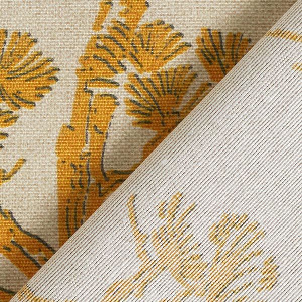 Decostof Canvas Chinese kraanvogel – beige/currygeel,  image number 4