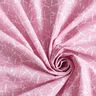 Gecoate katoen abstracte minibladeren – roze/wit,  thumbnail number 4