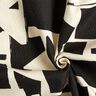 Decostof Jacquard abstracte structuur – zwart/ecru,  thumbnail number 3
