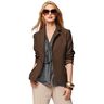 Bi-stretch gabardine – donkerbruin,  thumbnail number 6