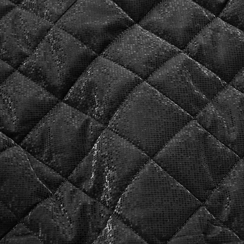 Doorgestikte stof ruiten – zwart,  image number 2