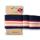 GOTS Boordstof CUFF ME COLLEGE [ 140 cm | 7 cm ] | Albstoffe – marineblauw/oranje,  thumbnail number 1