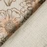 Mousseline/dubbel gehaakte stoffen Zomerbloemen – licht taupe/middelbruin,  thumbnail number 4