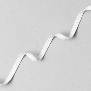 Elastische band [ 200 m x 5 mm ] – wit, 