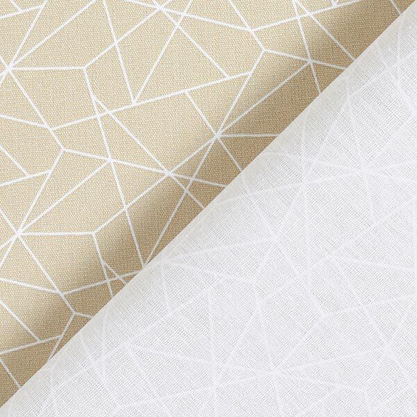 Katoenen stof Popeline Grafisch – beige, image number 4